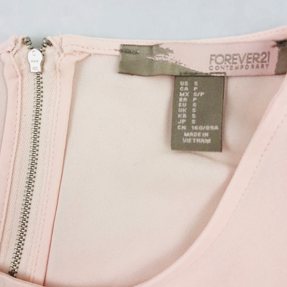 Forever 21 Pink Sleeveless Sheer Mesh Top Small - Picture 3 of 5